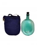 Glass flask with shoulder cover 1940 .