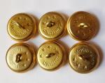 Full set generals buttons 1946-57 yy.