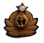 The emblem on the marine officer