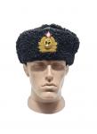 Astrakhan cap with earflaps of officers of the Navy