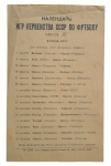 Insert "Calendar of games of the USSR football championship" Pishchevik, Odessa 1955