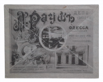 The signature art envelope of "Moritz Rausch Depot Piano". ! Rarity!